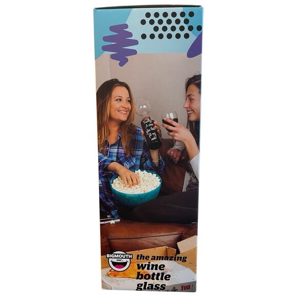 NOB Big Mouth Inc. The Amazing Wine Bottle Glass Holds A Full Bottle Of Wine - Picture 2 of 4